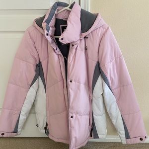 Women’s ski down coat, size L